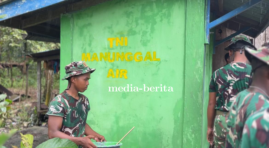 Prajurit Yonif TP 860/NSK Bangun Harapan Baru Warga Kampung Botawa Lewat Program TNI Manunggal Air