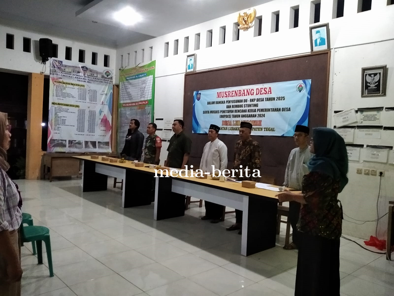 Babinsa Lebaksiu Hadiri Musrenbang Desa Lebakgoah