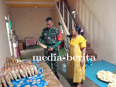 Babinsa di Pagedongan Gencar Lakukan Komsos untuk Membangun UMKM Berbasis Singkong dan Talas