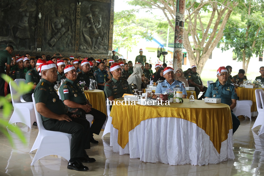 Natal Bersama TNI–Polri TA 2026 Digelar Secara Vicon di Kodam XXIV/Mandala Trikora