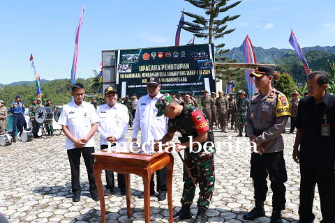 Dandim 0704 Banjarnegara Menutup Resmi TMMD Sengkuyung Tahap I TA 2024