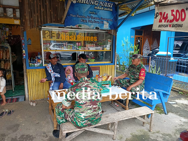 Warung Kopi Media Babinsa Komsos dengan Warga Binaannya