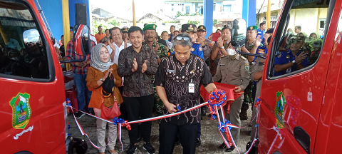 Mewakili Danramil Serma Sujatnoto Hadiri Peresmian Pos Pemadam Kebakaran