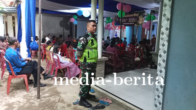 Babinsa dan Bhabinkamtibmas Bersinergi Amankan Ibadah Natal