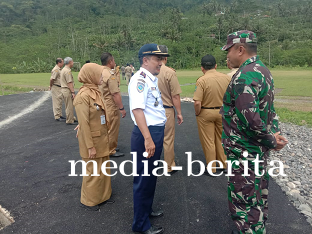 Danramil Dampingi Peninjauan Lokasi Launching Desa Anti Korupsi