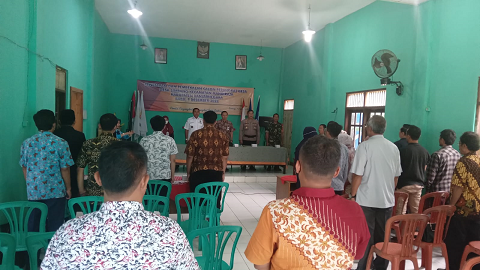 Rapat Penetapan dan Pembekalan bakal Calon Perangkat Desa dihadiri Babinsa