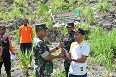Kodim 0704 Banjarnegara Tanam Pohon Perkuatan Area Terdampak Tanah Gerak