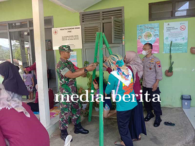 Babinsa dan Bhabinkamtibmas Dampingi Posyandu untuk Wujudkan Generasi Penerus Bangsa yang Sehat