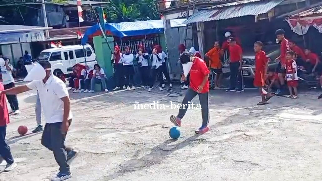 Koramil Jayapura Utara Bersama Warga Gurabesi Gelar Lomba Rakyat Meriahkan HUT RI