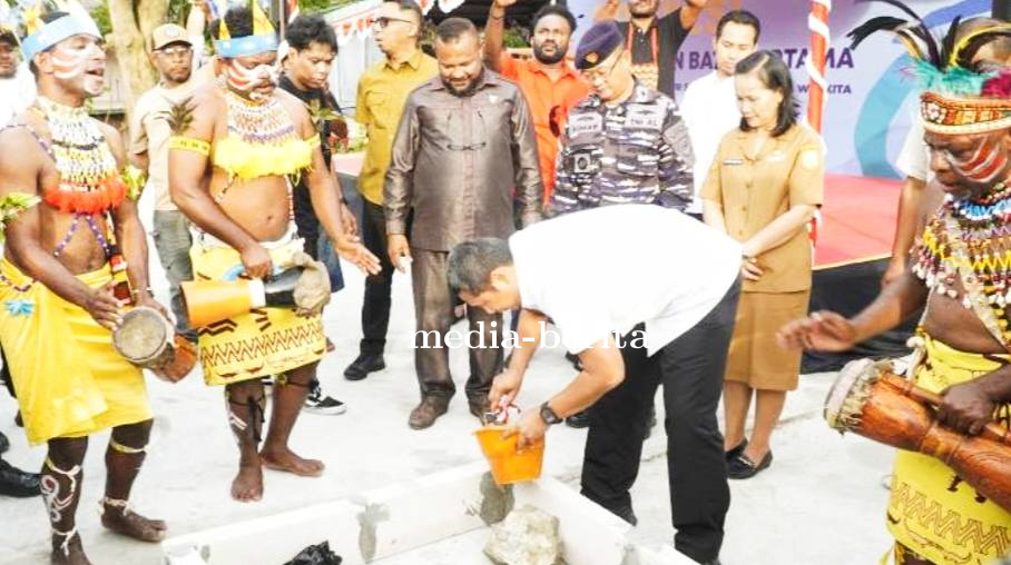 Kodim Jayapura Dukung Groundbreaking Dapur SPPG Mitra Cendika Waskita dan Bakti Sosial