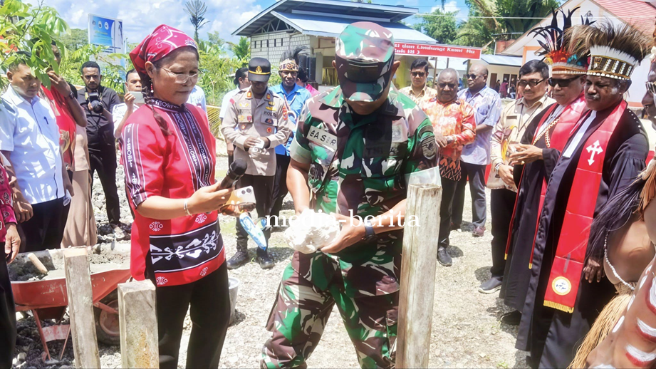 Kodim 1701/Jayapura Dukung Festival Seni Budaya dan Persembahan Hasil Bumi ke-II GKI Keerom Tahun 20