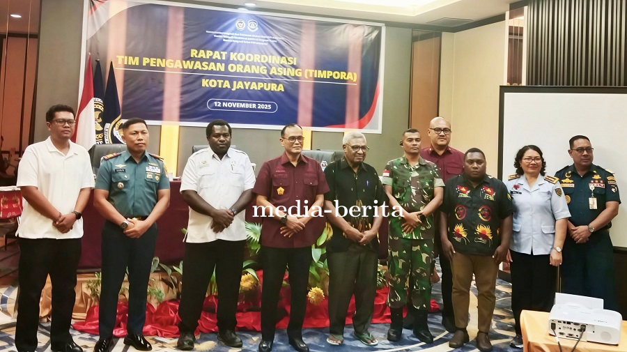Perkuat Sinergi Lintas Sektor, Kodim 1701/Jayapura Dukung TIMPORA Dalam Pengawasan Orang Asing