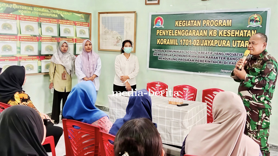 Sinergi Koramil, Puskesmas Jayapura Utara dan BKKBN Tekan Angka Stunting Lewat Penyuluhan