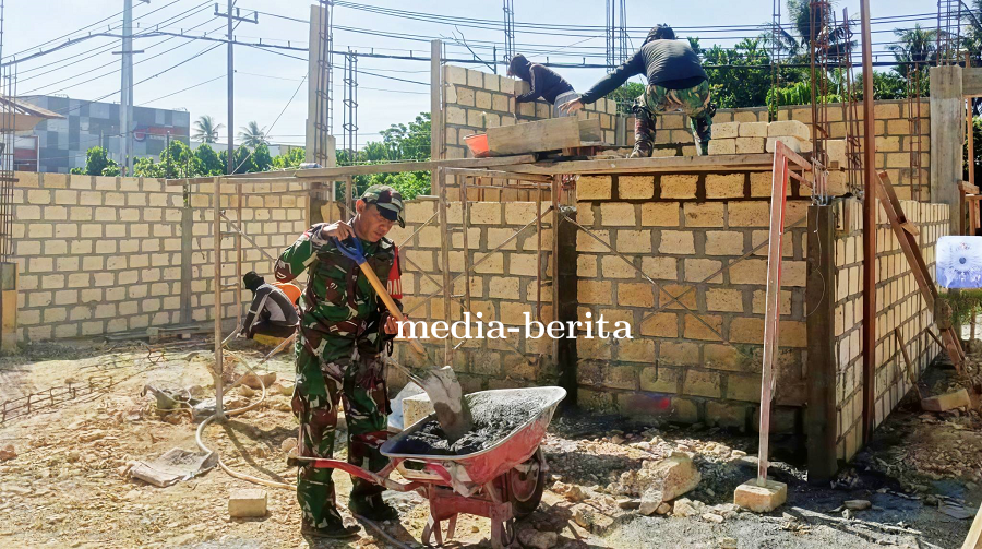Pendampingan Babinsa Koramil Muara Tami Pastikan Pembangunan KDKMP Berjalan Sesuai Rencana