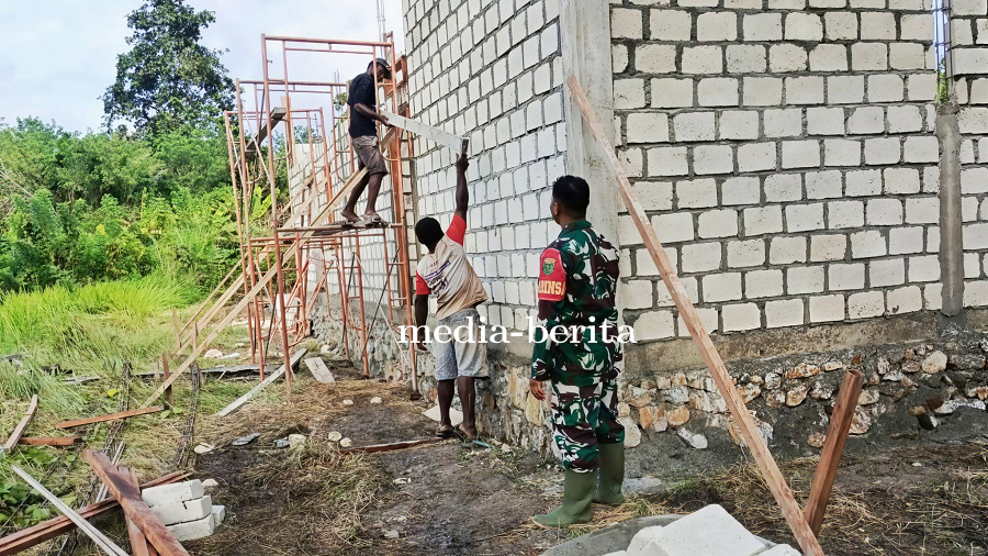 Kodim 1701/Jayapura Dampingi Pembangunan SPPG 3T Kampung Aib