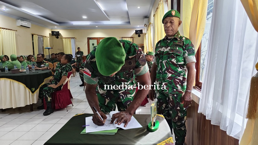 Korps Raport dan Sertijab Danramil, Dandim 1701/Jayapura: Tunjukkan Dedikasi dan Kinerja Baik di Sat