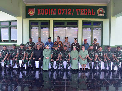Kunjungan Kerja Panglima Kodam IV Diponegoro Di Kodim 0712 Tegal