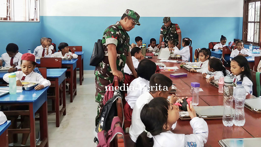 Babinsa Japut Kawal MBG, Tingkatkan Kesehatan dan Konsentrasi Belajar Siswa
