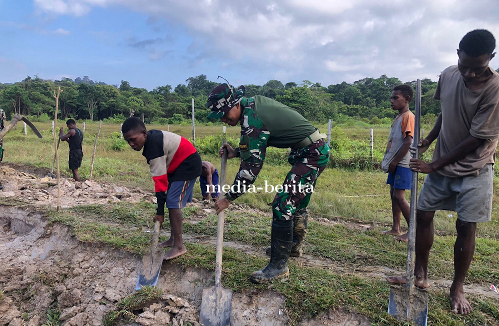 Merah Putih Berbakti, Bersama Masyarakat Membangun Jalan Milki