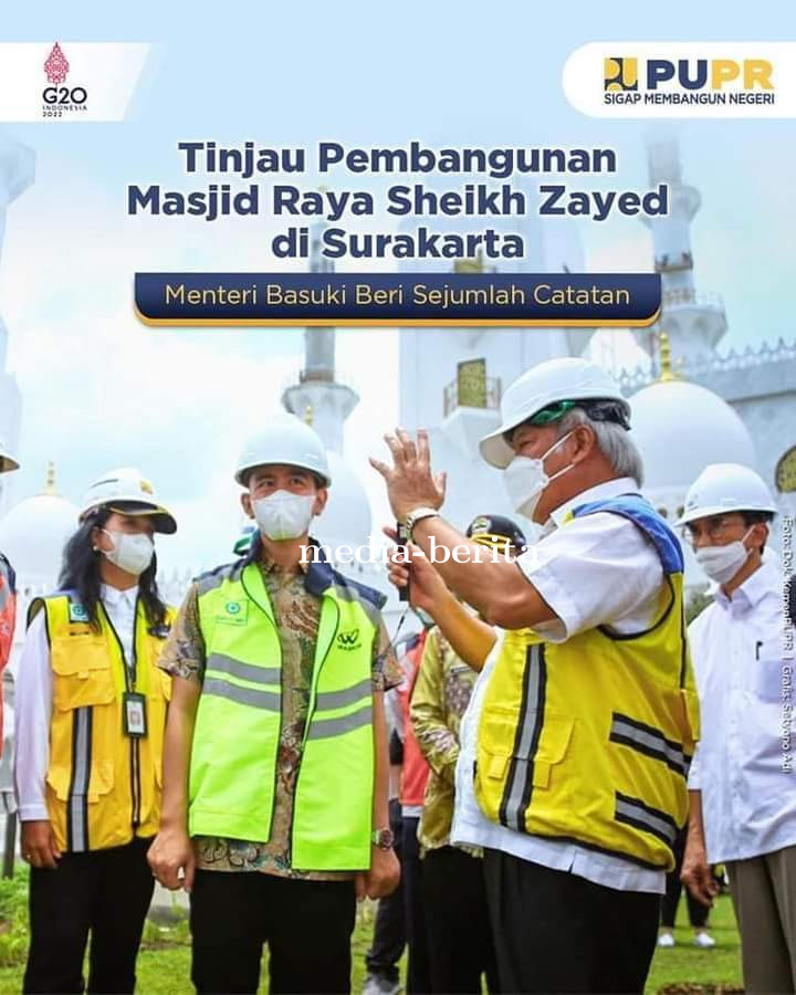 Tinjau Pembangunan Masjid Raya Sheikh Zayed di Surakarta, Menteri Basuki Beri Sejumlah Catatan.
