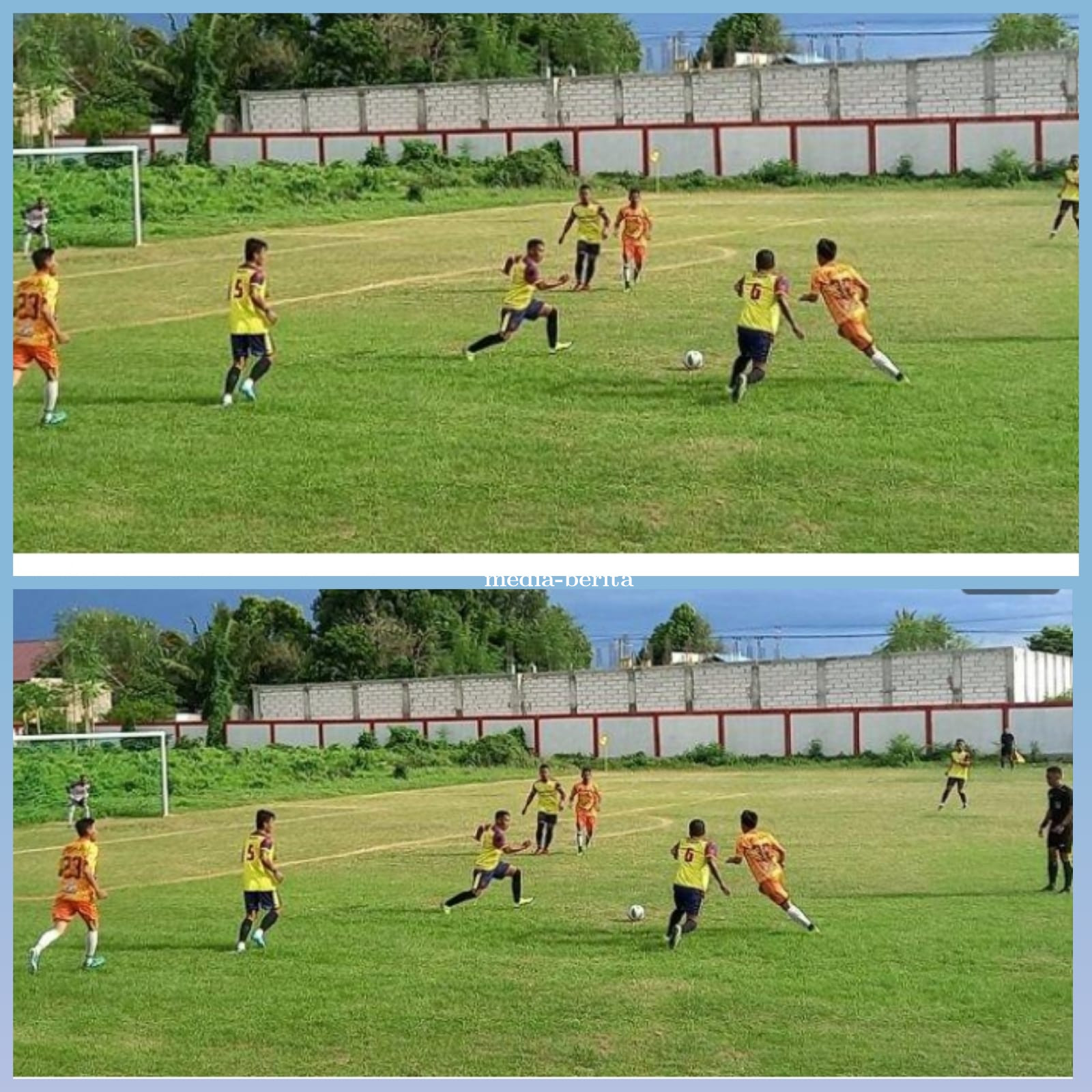 Pertandingan SepakBola Melawan Brimob Vs Polres Sigi Imbang 0-0, Sampai Beradu Finalti.