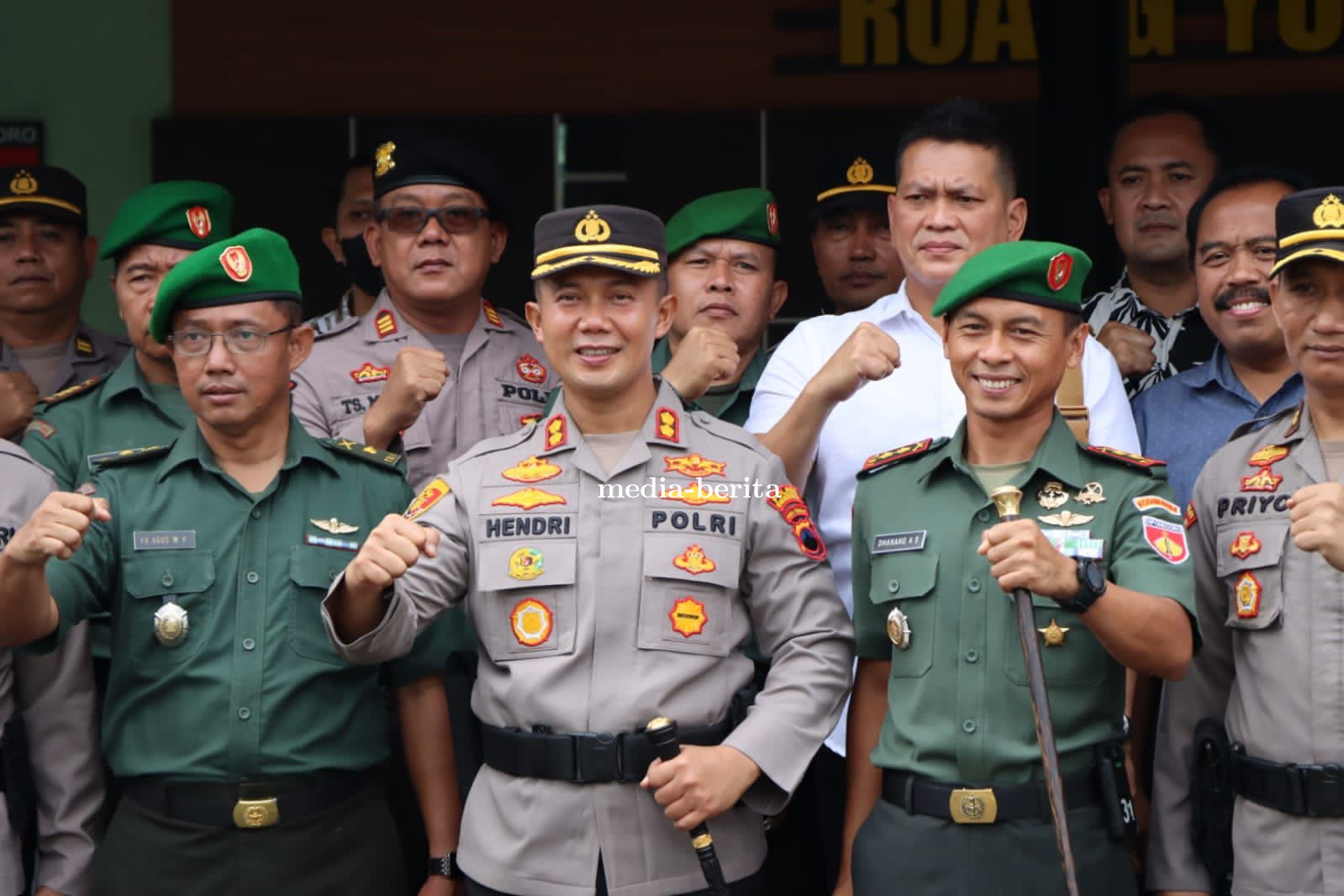 Apel Sinergitas TNI-Polri di Banjarnegara.