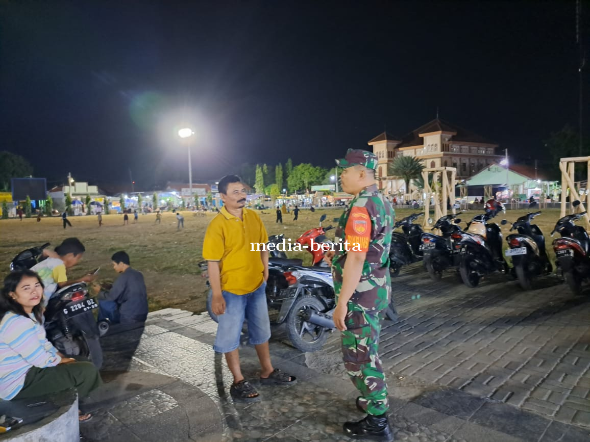 Babinsa Tegal Selatan Lakukan Patroli malam