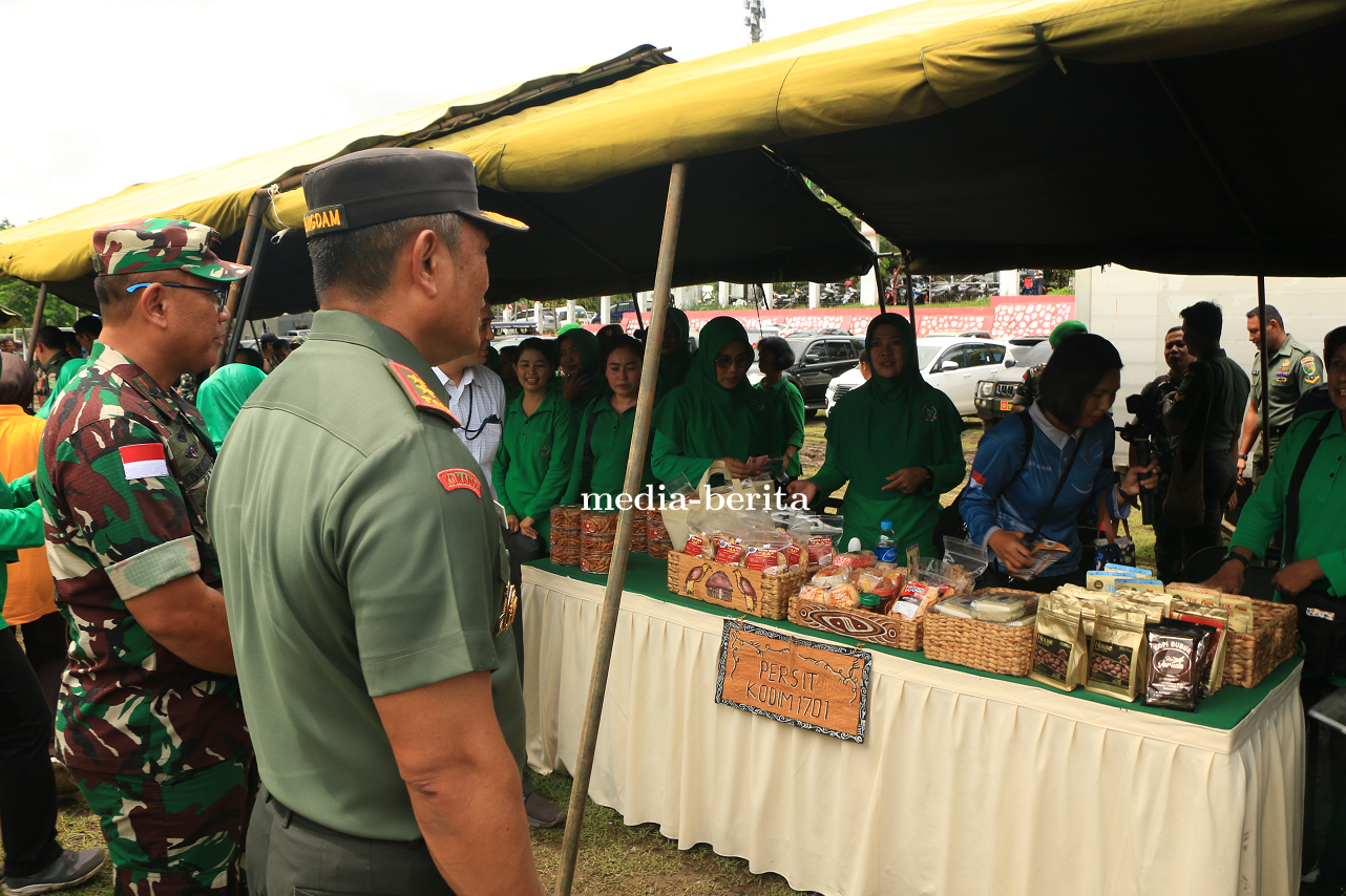 Sambut Hut Tni Ke 78 Kodim Jayapura Ikut Meriahkan Bazar Umkm Dan Dapur Umum