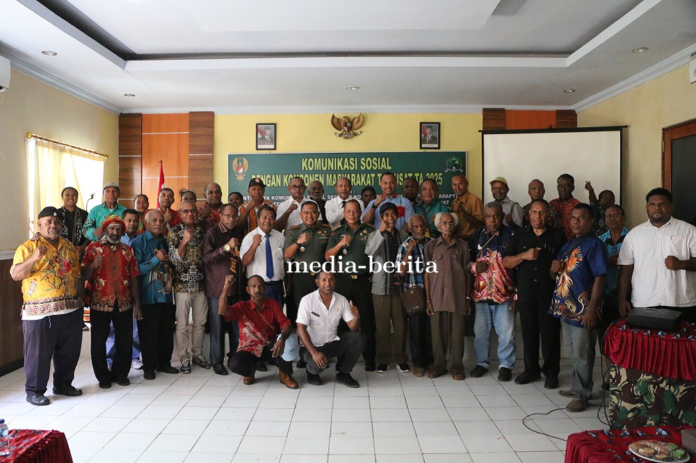 Perkuat Sinergi Ketahanan Pangan Nasional, Kodim Jayapura Gelar Komsos Bersama Komponen Masyarakat  