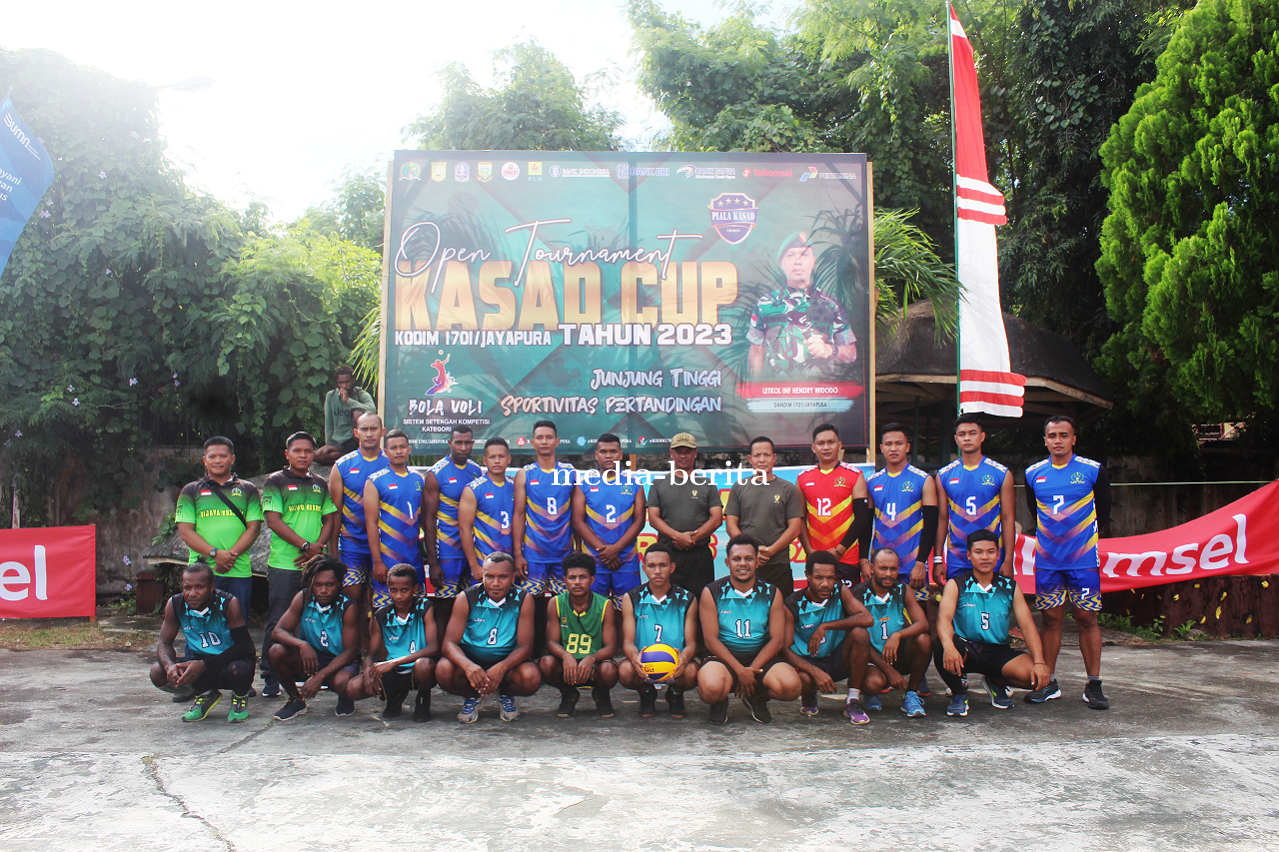 Pembukaan Tournament Bola Voli Kasad Cup Tahun 2023 Kodim Jayapura
