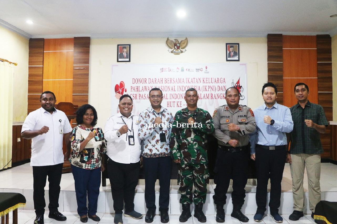 Kodim Jayapura Tuan Rumah Donor Darah HUT Ke-46 Pasar Modal Indonesia 