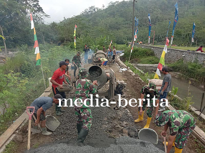 Progres Rabat Beton TMMD ke-120 Capai 85 Persen