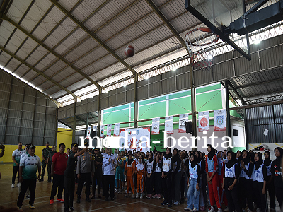 Dandim 0704/Banjarnegara Resmi Buka Turnamen Dandim Cup Basketball SD dan SMP