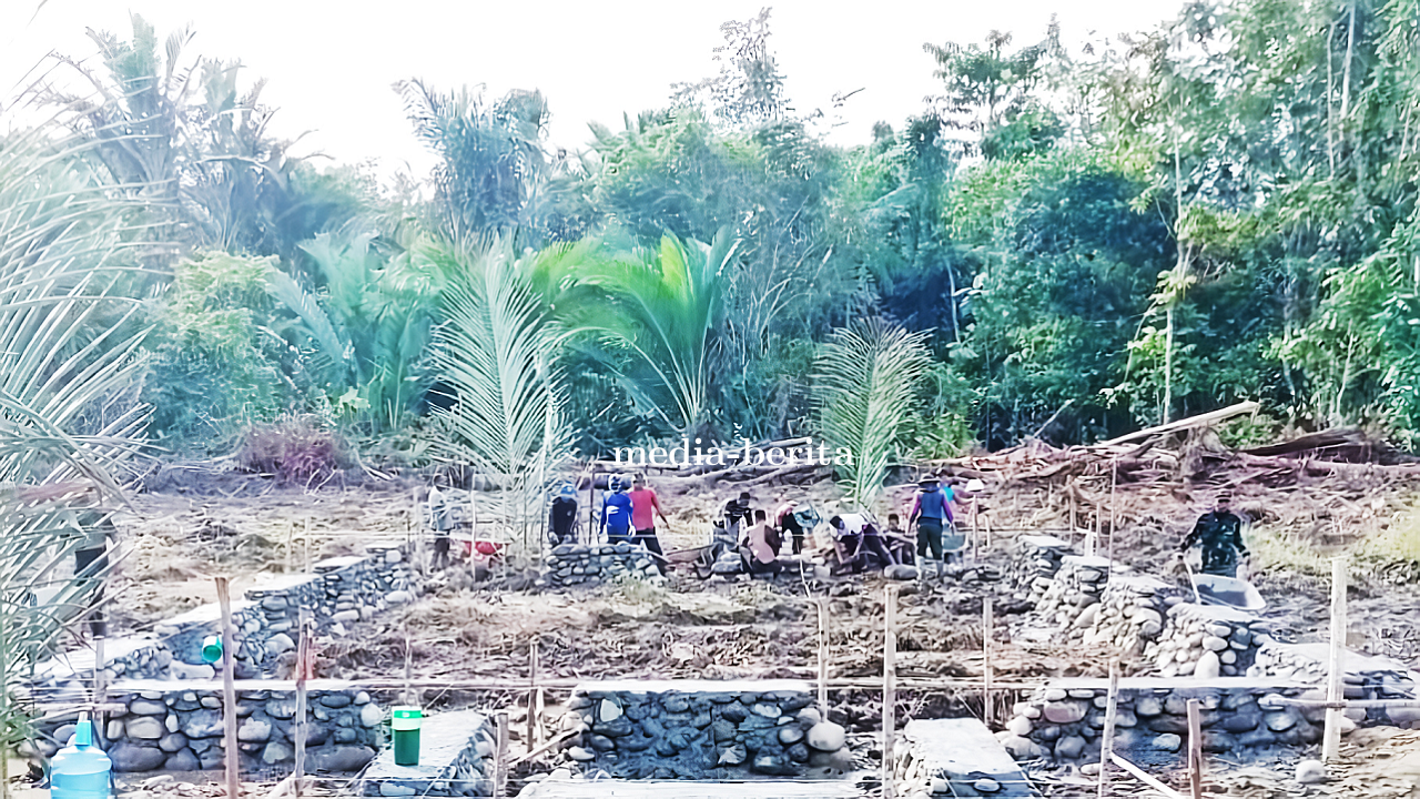 Percepat sasaran Fisik Satgas TMMD Kodim Jayapura Kejar Pembangunan Gereja