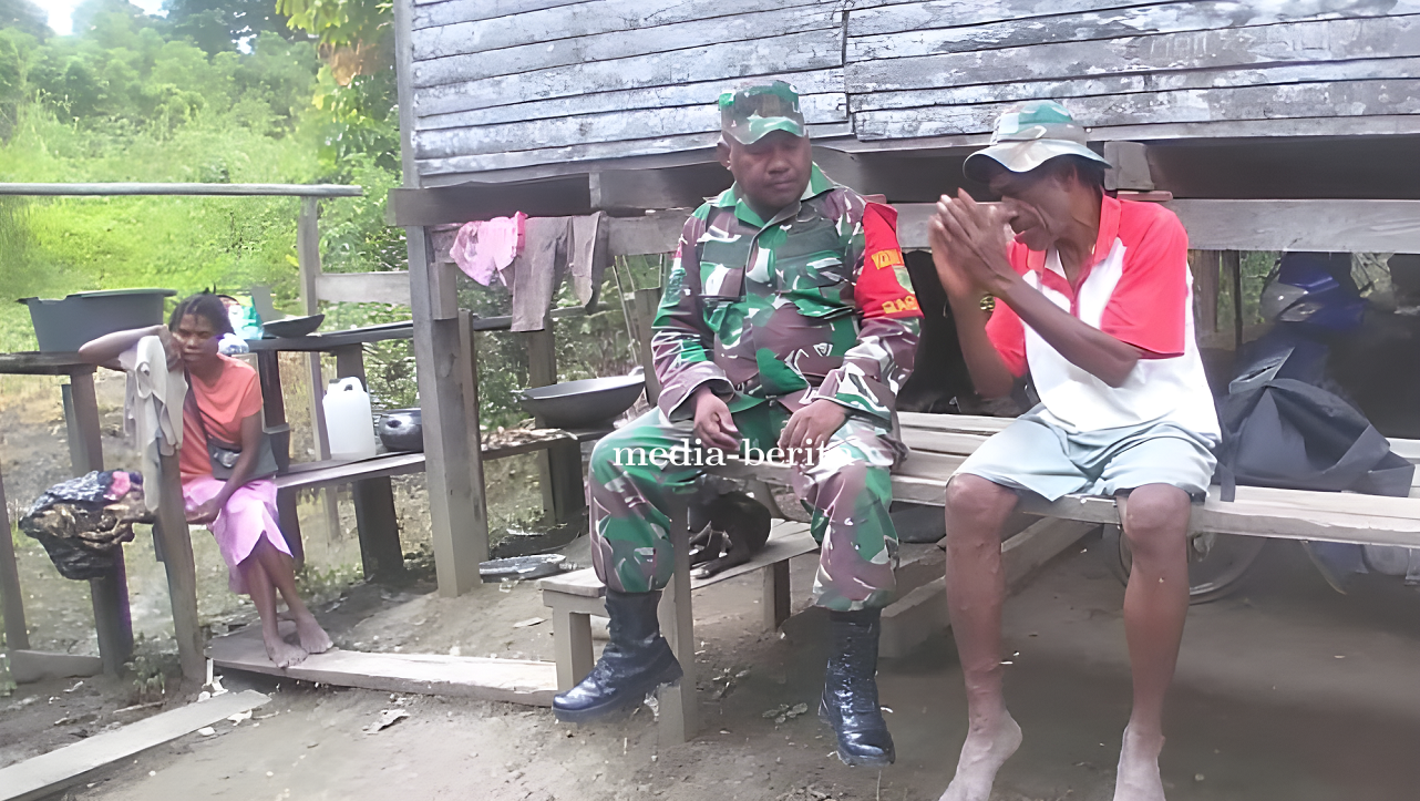 Jalin Hubungan Baik Babinsa Rutin Turun Kampung Kunjungi Warganya