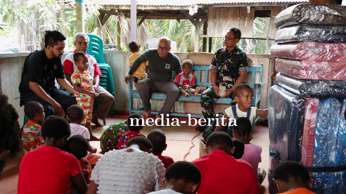 Kunjungan Kasih Ke Panti Asuhan Syalom Dandim Jayapura Berikan Santunan
