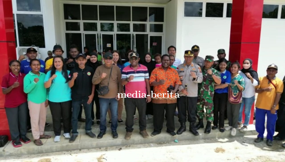 Kasdim Jayapura Dampingi Bupati Keerom Kunjungan Ke Perbatasan RI PNG