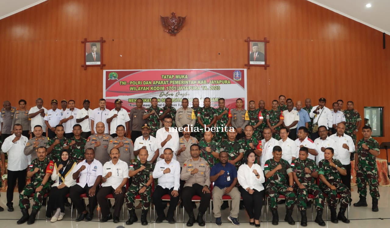 Tingkatkan Sinergitas Dengan Pemerintah dan Polres Jayapura, Kodim Jayapura Gelar Tatap Muka