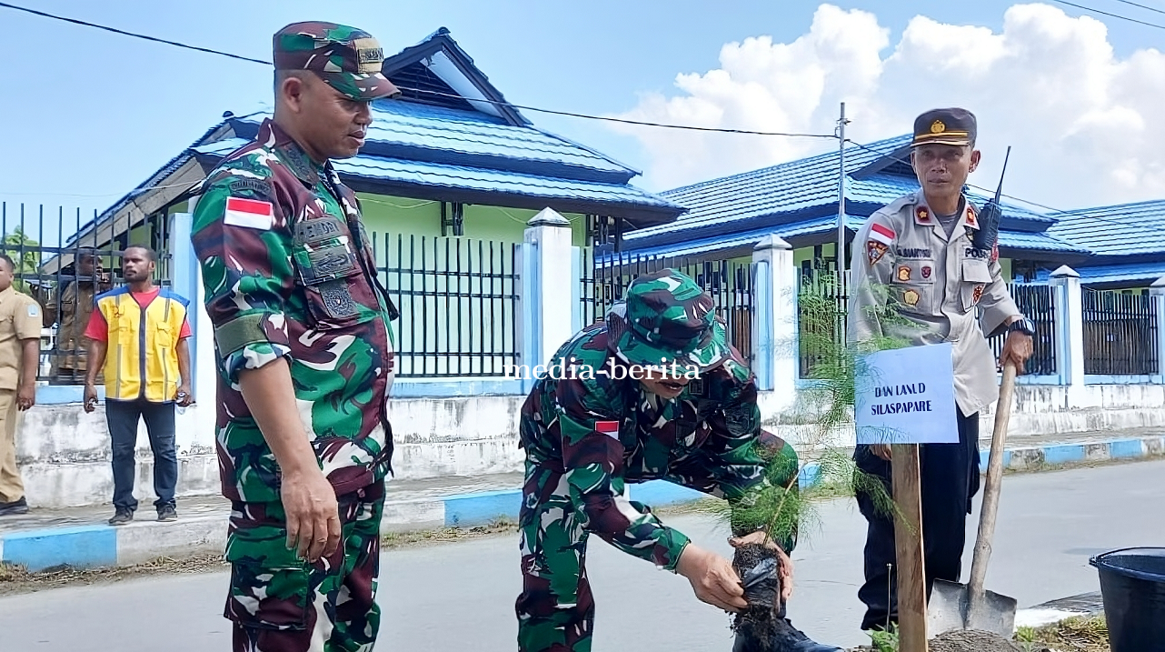 Peduli Lingkungan Dandim Jayapura Bersama Pj Bupati Ajak Warga Tidak Buang Sampah Sembarangan  