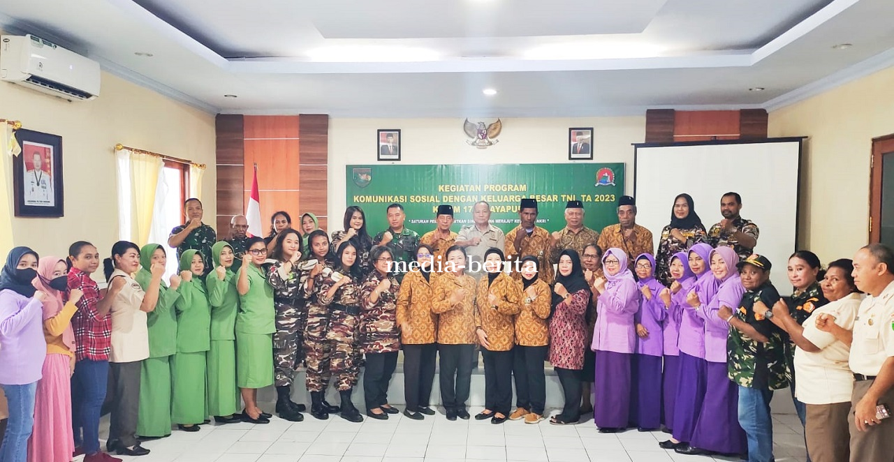 Kodim Jayapura Selenggarakan Komunikasi Sosial Dengan Keluarga Besar TNI