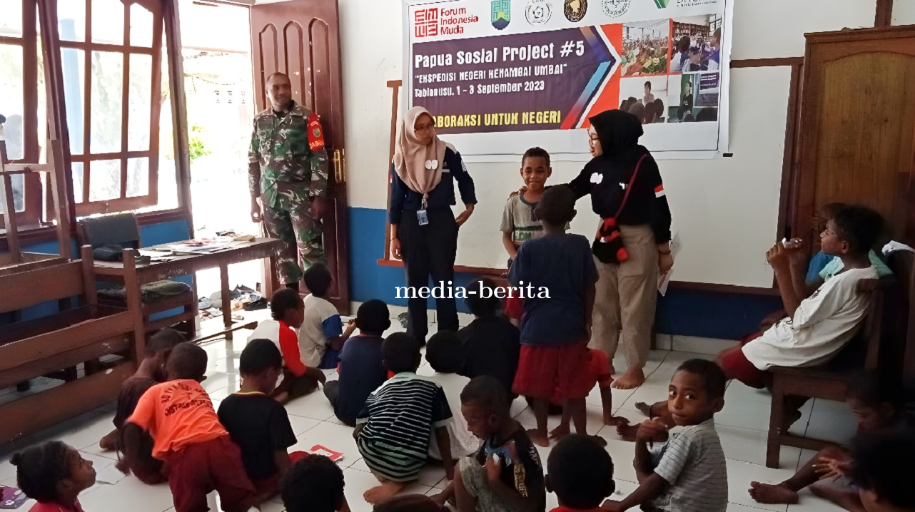 Babinsa Depapre Dukung Kegiatan Papua Sosial Project 