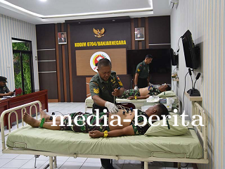 Kodim 0704 Banjarnegara bekerjasama dengan Denkesyah 04.04.01 Purwokerto Dalam Rangka Serbuan EKG
