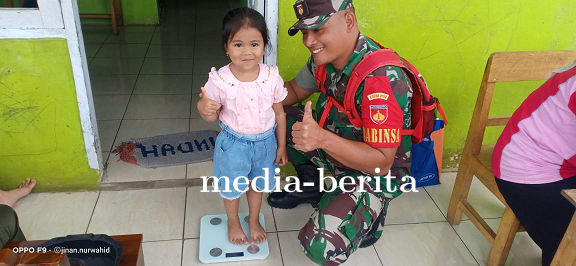 Babinsa Pendampingan Bidan Desa Kegiatan Stunting