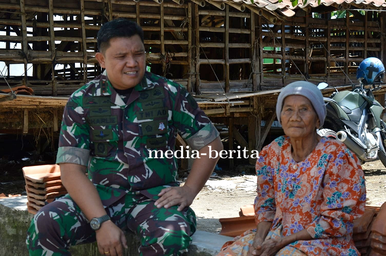 Melalui Program Babinsa Masuk Dapur, Dandim 0712 Tegal Tinjau RTLH Milik Ibu Sutani