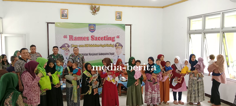 Rames Seceting (Rame-Rame Sakabehe ASN Cegah Stunting), Danramil Margasari Hadiri Launching Rames