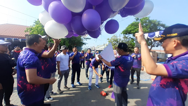 Semarak Harhubnas Dandim 0712 Tegal Memberikan  Selamat
