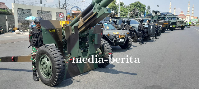 Di Hari Ulang Tahun TNI Dan Kodam IV Diponegoro, Kodim 0712 Tegal Gelar Pameran Alutsista