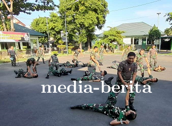 Untuk Meningkatkan Kemampuan, Anggota Kodim 0712 Tegal  Melaksanakan Latihan Bela Diri Taktis 