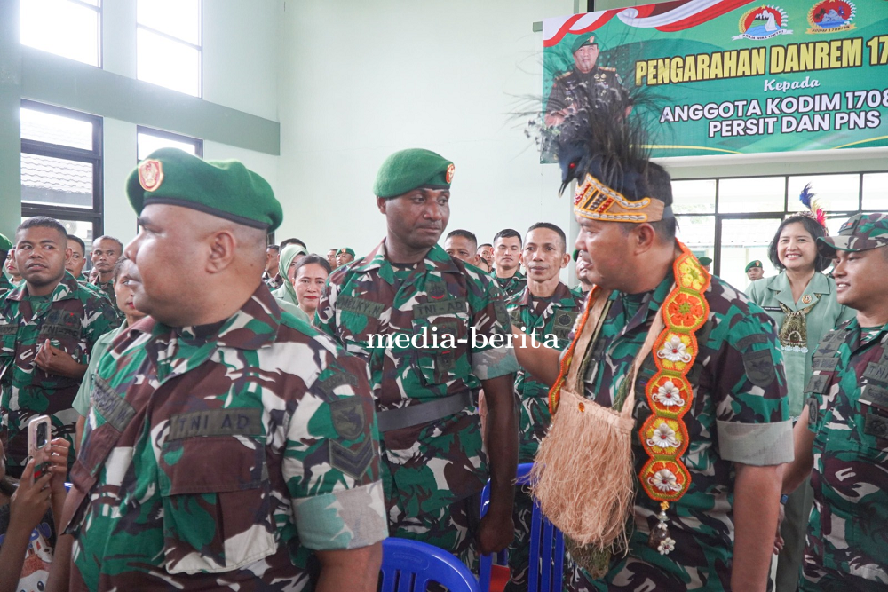 Danrem 172/PWY Brigjen TNI Tagor Rio Pasaribu Ingatkan Prajurit Kodim 1708/Biak Numfor untuk Jauhi J