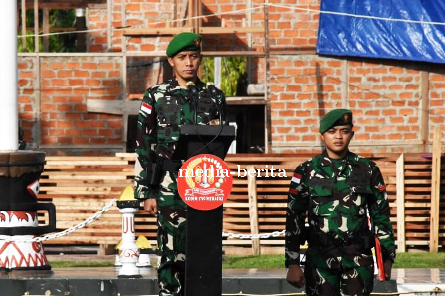 Dandim 1707/Merauke: Pastikan Merah Putih Berkibar Tegak Disetiap Jengkal Tanah Air